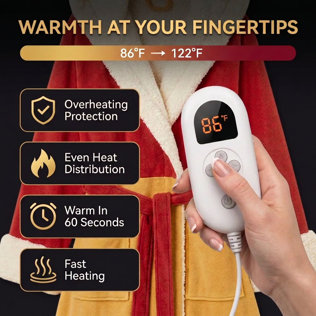 Pooh Heated Robe